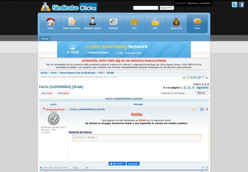 
                            4. SCAM :: FeClix [SUSPENDIDA] [SCAM] - Sindicato de Clicks