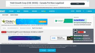 
                            9. SCAM - FreeMiningBTC.com Reviews: SCAM or LEGIT? | BeerMoneyForum ...