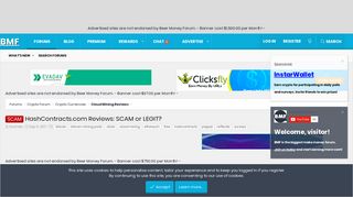 
                            6. SCAM - HashContracts.com Reviews: SCAM or LEGIT? | BeerMoneyForum ...