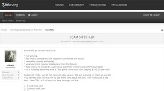 
                            9. SCAM SITES! List | x10Hosting: Free Hosting Community