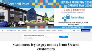 
                            9. Scammers try to pry money from Ocwen customers | Business - Local ...