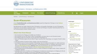 
                            11. Scan-Klausuren: Kommunikations-, Informations- und Medienzentrum ...