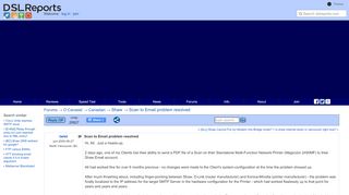 
                            12. Scan to Email problem resolved - Shaw | DSLReports Forums
