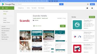 
                            6. Scandic Hotels – Google Play ‑sovellukset