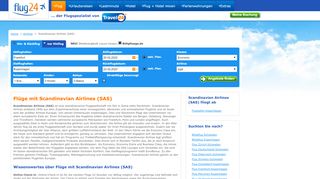 
                            6. Scandinavian Airlines (SAS) - Flugtickets mit Scandinavian Airlines ...