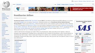 
                            10. Scandinavian Airlines - Wikipedia, den frie encyklopædi
