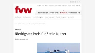 
                            6. Scandlines: Niedrigster Preis für Smile-Nutzer - fvw