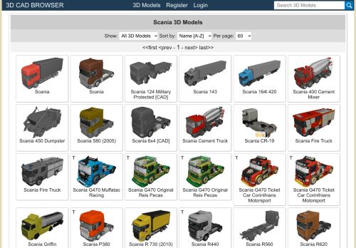 
                            8. Scania 3D Models - 3D CAD Browser
