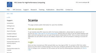 
                            8. Scania — PDC Support documentation - KTH