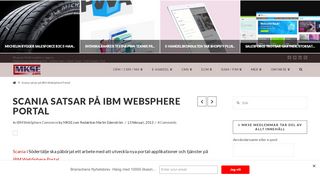 
                            13. Scania satsar på IBM WebSphere Portal | MKSE.com