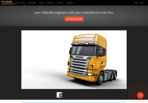 
                            4. scania topline | 3D CAD Model Library | GrabCAD