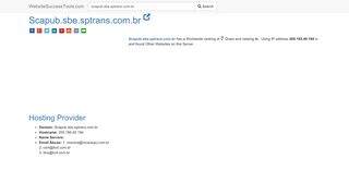 
                            7. Scapub.sbe.sptrans.com.br Error Analysis (By Tools)