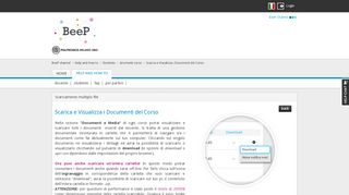 
                            7. Scarica e Visualizza i Documenti del Corso - strumenti corso - BeeP