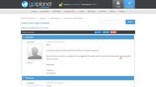 
                            13. Scarlet Clicks Login Problems - GPTPlanet