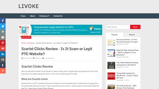 
                            8. Scarlet Clicks Review - Is It Scam or Legit PTC Website? - Livoke