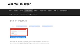 
                            2. Scarlet webmail | Webmail Inloggen