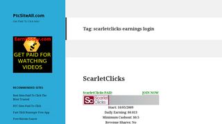 
                            8. scarletclicks earnings login – PtcSiteAll.com