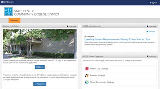 
                            6. SCCCD Portal: Welcome