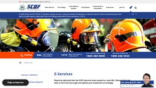 
                            4. SCDF E-Services Page