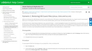 
                            6. Scenario 2. Restoring VM Guest Files (Linux, Unix and so on) - Veeam