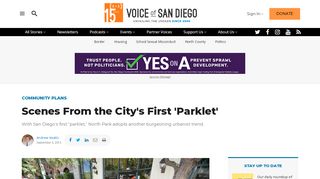 
                            13. Scenes From the City's First 'Parklet' - Voice of San Diego