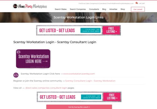 
                            13. Scentsy Workstation Login - Home Party Marketplace