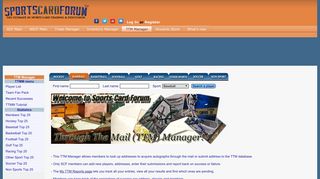 
                            6. SCF - Through The Mail Manager application - Sports Card Forum