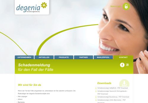 
                            9. Schadenmeldung - degenia Versicherungsdienst AG