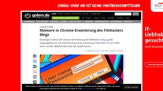 
                            13. Schadsoftware: Malware in Chrome-Erweiterung des Filehosters ...