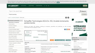 
                            11. Schaeffler Technologies AG & Co. KG, Arvalsts komersanta ... - Lursoft