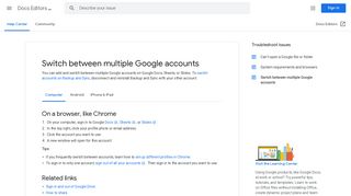 
                            9. Schakelen tussen meerdere Google-accounts - Computer - Editors ...