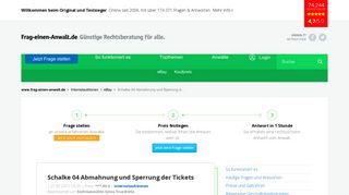 
                            1. Schalke 04 Abmahnung und Sperrung der Tickets - frag-einen-anwalt.de