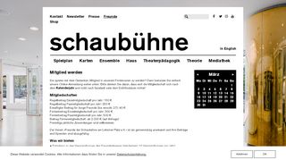 
                            5. Schaubühne – Freunde Mitgliedschaft