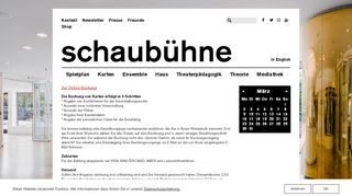 
                            4. Schaubühne – Tickets Online