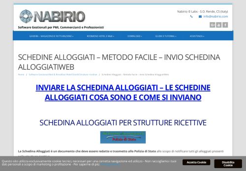 
                            12. Schedine Alloggiati Metodo Facile Invio Schedina | Nabirio