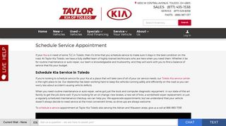 
                            10. Schedule A Service Appointment - Taylor Kia of Toledo