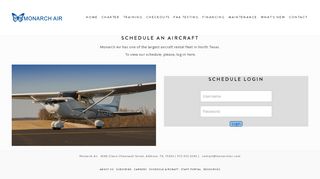 
                            11. Schedule Aircraft — Monarch Air