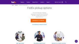 
                            6. Schedule and Manage Pickups | FedEx