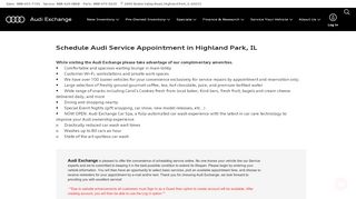 
                            11. Schedule Audi Service Online - Schedule Car ... - Audi Exchange