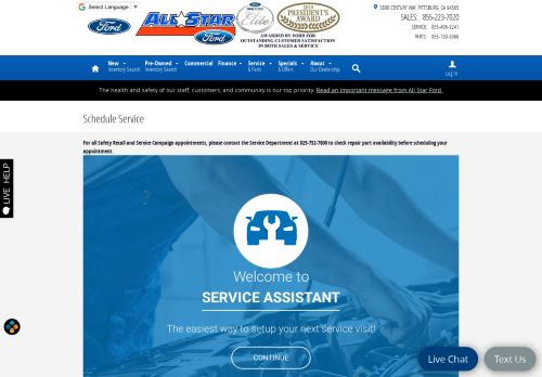 
                            12. Schedule Service | All Star Ford