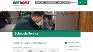 
                            7. Schedule Service - BGE HOME