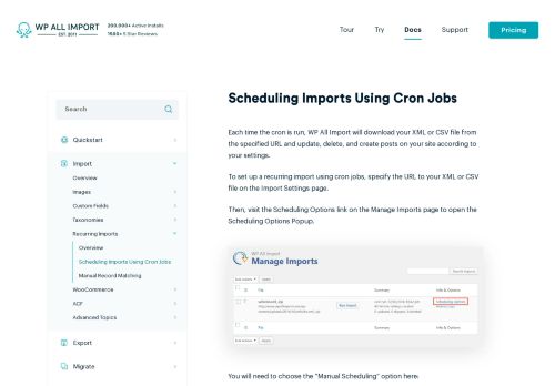 
                            6. Schedule XML & CSV Imports Using Cron Jobs - WP All Import