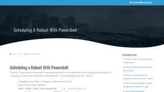 
                            12. Scheduling a Reboot With Powershell | VanTech | Knowledge Base