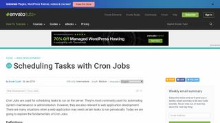
                            8. Scheduling Tasks with Cron Jobs - Code - Envato Tuts+
