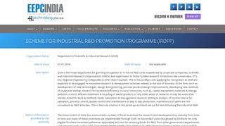 
                            9. Scheme for Industrial R&D Promotion Programme (IRDPP) - EEPC India