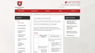 
                            3. Scheme for Relief Educators and Relief Allied Educator (READ) - MOE