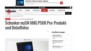 
                            12. Schenker mySN XMG P506 Pro: Produkt- und ... - Computer Bild