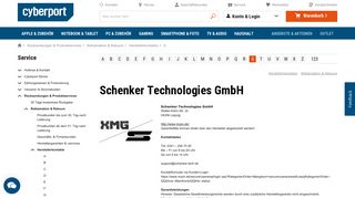
                            7. Schenker Technologies GmbH - Cyberport