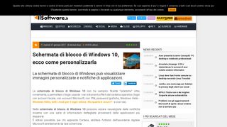 
                            12. Schermata di blocco di Windows 10, ecco come personalizzarla ...