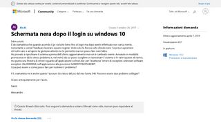 
                            4. Schermata nera dopo il login su windows 10 - Microsoft Community